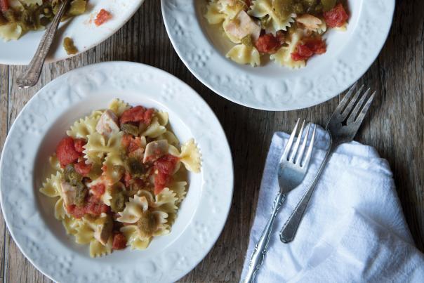 Elaine Mitchell's Green Chile Pasta