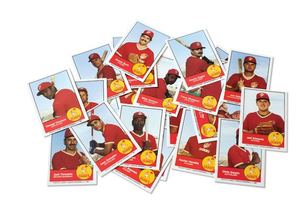 Baseball cards from the 1987 Albuquerque Dukes