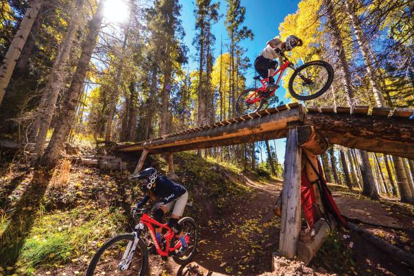 Mountain biking in Angel Fire