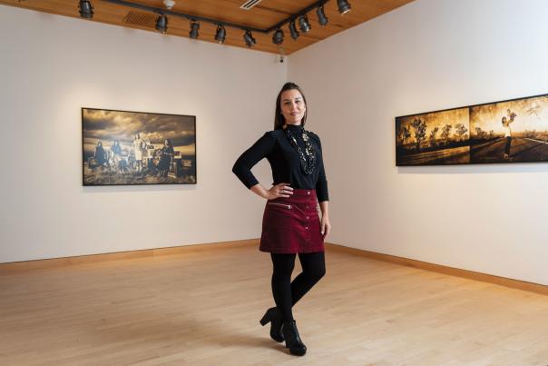 Cara Romero in her studio.