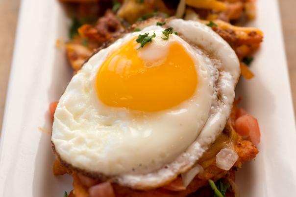 Jemez Chilaquiles from Pueblo Harvest Cafe