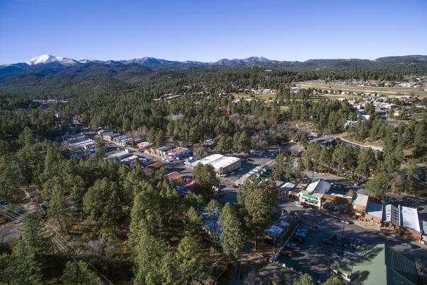 Ruidoso Ariel Over Downtown