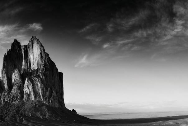 Shiprock is the remains of an extinct volcano.