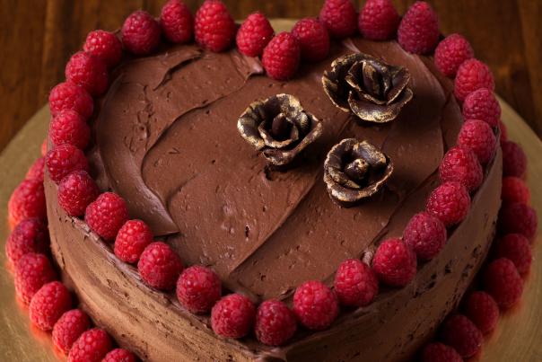 A luscious chocolate buttermilk cake
