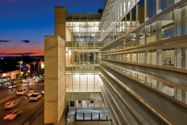 The School of Architecture and Planning building on UNM campus in Albuquerque