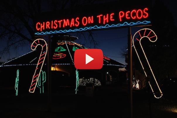 Christmas on the Pecos display