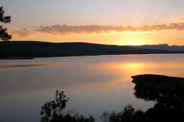 Sunrise at Heron Lake, siter lake to El Vado