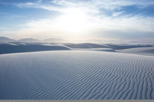 Sand dunes in White Sands National Monument