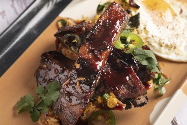Copy of Korean BBQ Baby Back Ribs with Kimchi Fried Rice