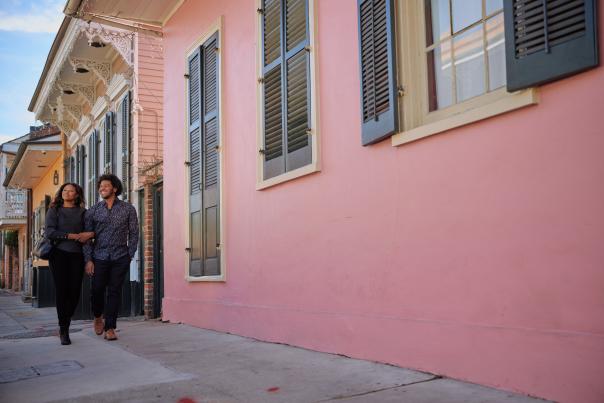 A Couple Exploring the French Quarter