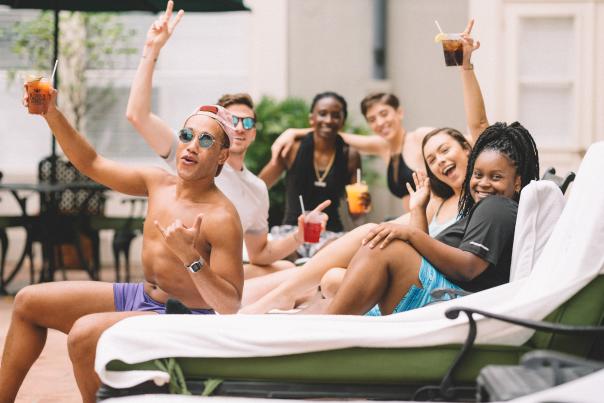 Poolside in New Orleans