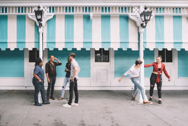 Friends outside of Commander's Palace