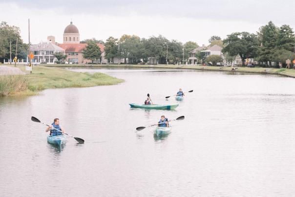 Kayak down Bayou St. John