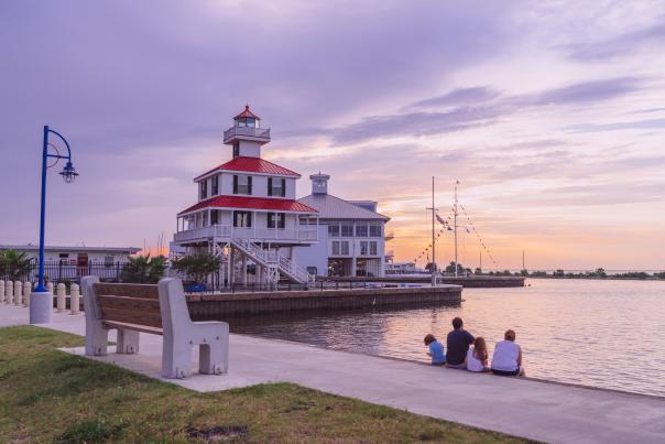 Sunset over Lake Ponchartrain