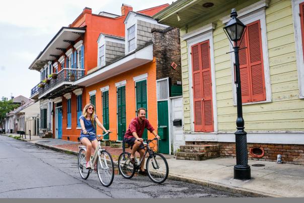 Biking Through the French Quarter