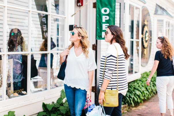 Shopping Downtown Newport