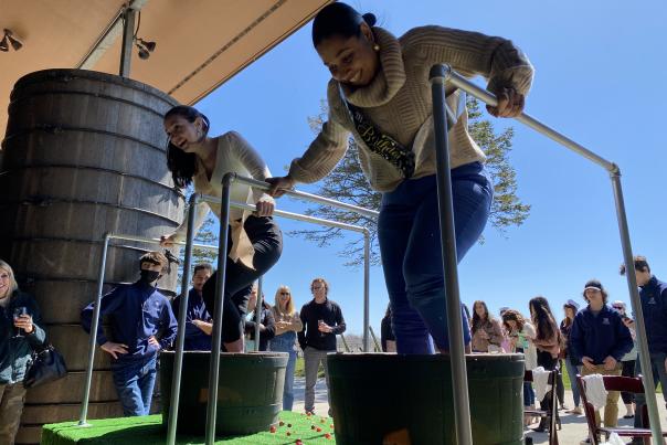 Grape Stomping Newport Vineyards