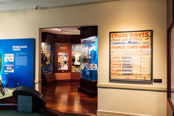 Entrance to The International Tennis Hall of Fame in Newport, RI