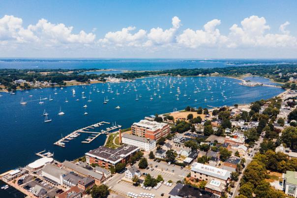 Bristol RI Aerial Water