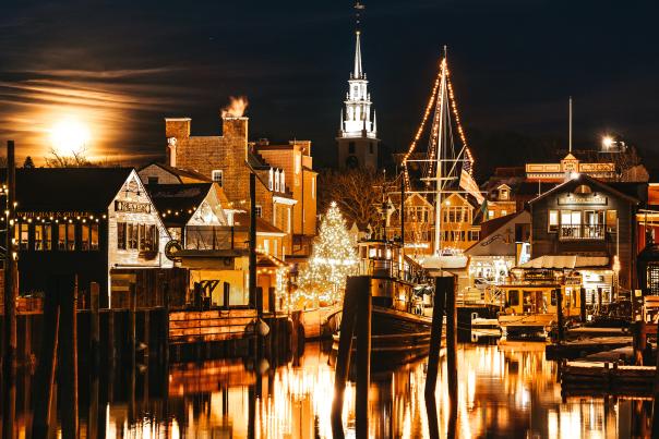Bowen's Wharf Christmas Evening