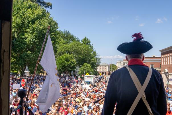 July 4th Newport Colony House Reading the Declaration of Independence