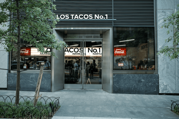 photograph of los tacos no.1 by hudson yards in new york city