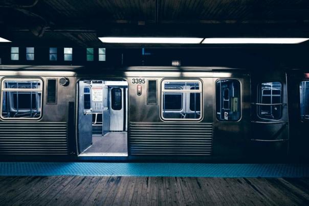 Updated NYC subway station with digital displays and accessibility improvements