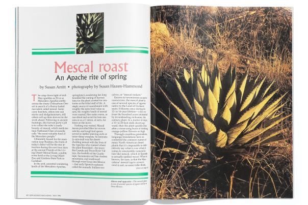 Mescal Roast spread from New Mexico Magazine May 1996 issue.