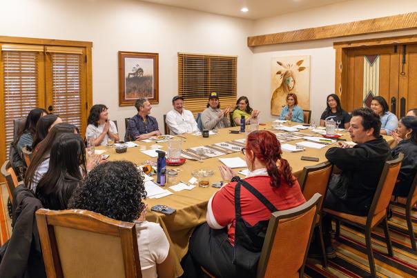Native Lab fellows and mentors gather at Hotel Santa Fe.