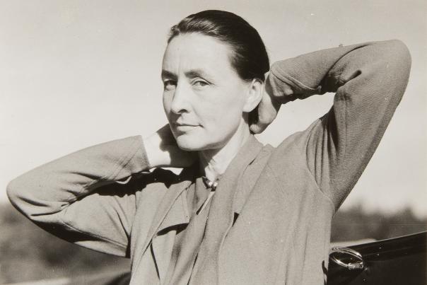 A portrait of Georgia O’Keeffe circa 1930, photographed by Alfred Stieglitz.