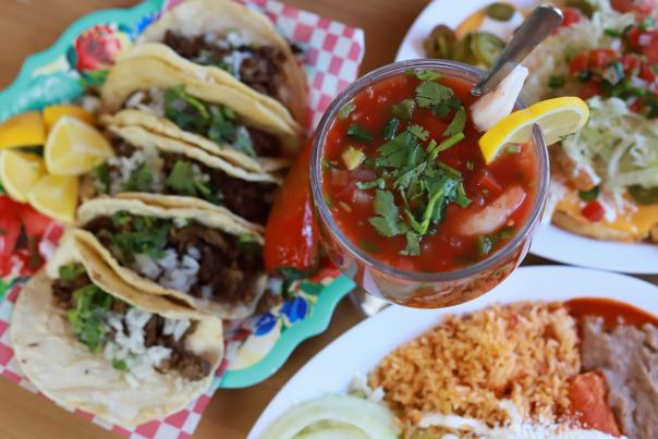 Try the tacos de asada or the ceviche.