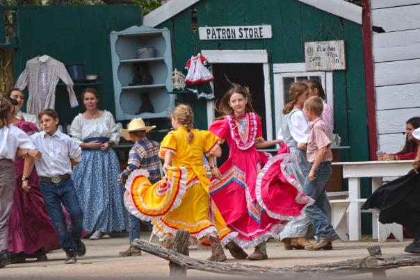 The Lincoln community performs in the Billy the Kid Pageant.