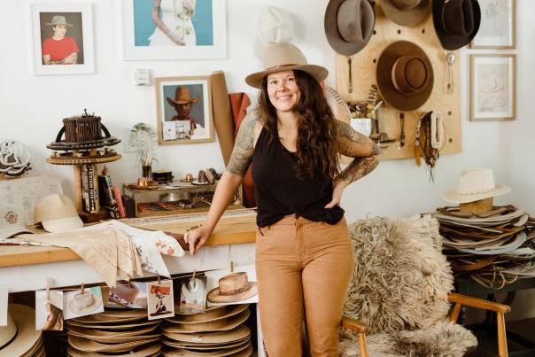 Sam Toney of Ramblin’ Rose Hat Co.