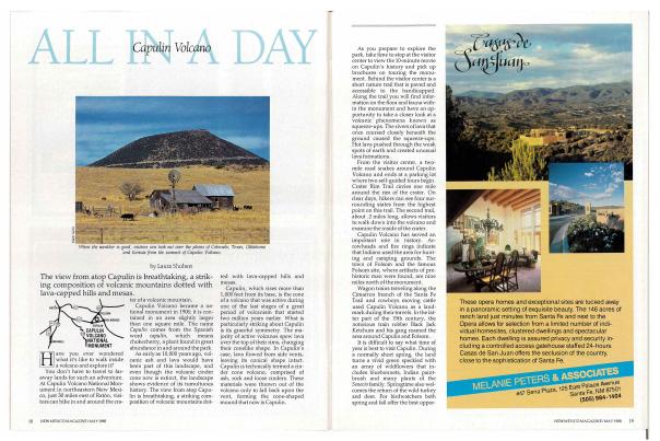 Capulin Volcano by Laura Shubert originally published in the May 1988 edition of New Mexico Magazine.