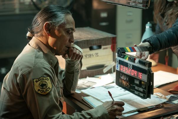 Camel Rock Studios’s eight active sets include the Navajo Tribal Police Department interior for Dark Winds.