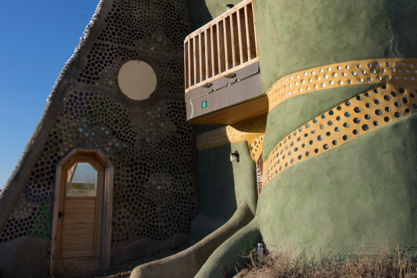 Taos Mesa Studio Earthship is as beautiful as it is eco-friendly.