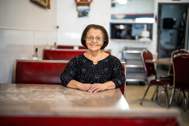 Owner Dora Wooten plans to use grant money to spruce up the exterior of Nancy’s Silver Café.