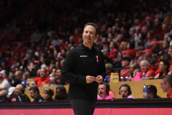 Basketball coach Richard Pitino guided the UNM Lobos to 22 wins last season.