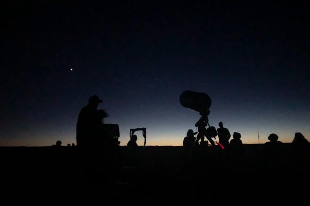 The Night Wonders Program explores the night sky at Fort Union National Monument.