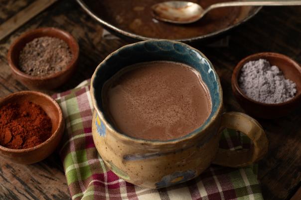 Warm up with a cup of hot chocolate.