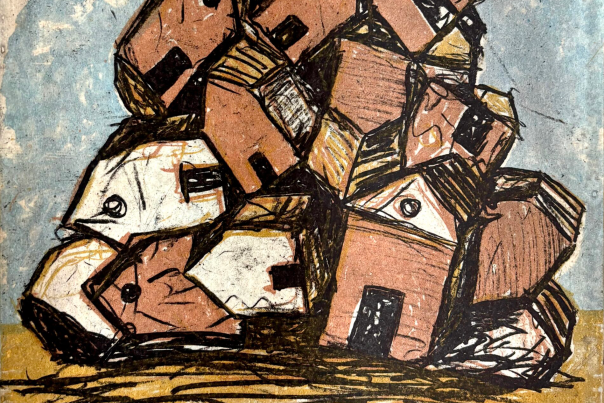 Matt Eaton's first solo exhibition at the Ray Drew Gallery features a dozen of Eaton's pieces.