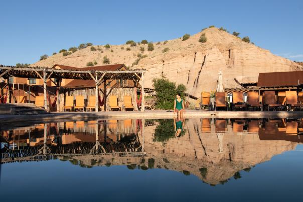 Ojo Caliente is the only hot-spring resort in the world with four different types of sulfer-free mineral water.