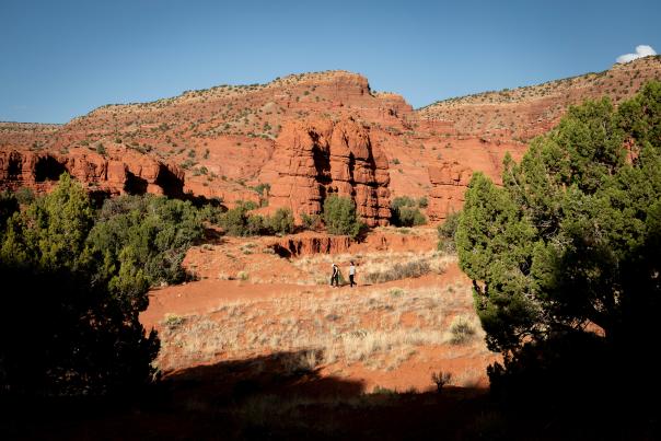 Red Rocks Trail leads to a beautiful hike at Jemez Pueblo.