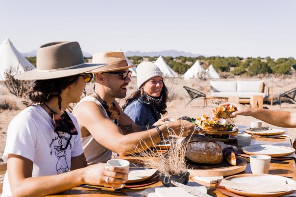 KitFox offers glamping digs and gourmet meals—including s’mores.