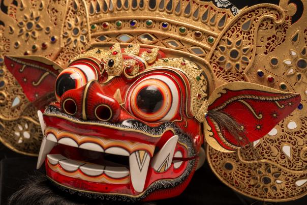 Barong Ket Mask. Made by Ida Bagus Anom Suryawan (b. 1969). Circa 2011, Mas, Bali, Indonesia.