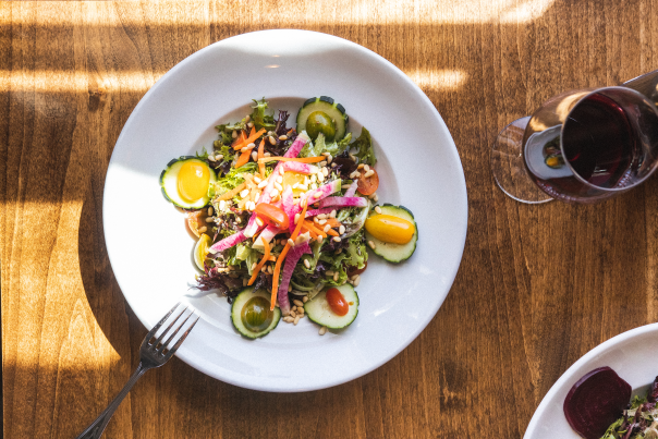 Ojo Farm’s ultra-fresh produce makes salads memorable.