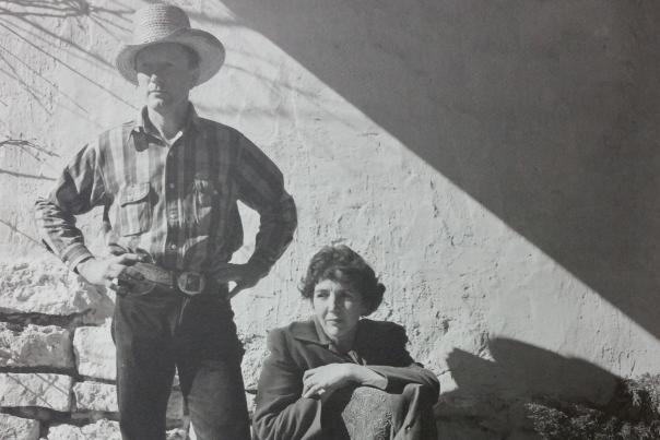 A 1944 portrait of Peter Hurd and Henriette Wyeth Hurd at Sentinel Ranch, in San Patricio.