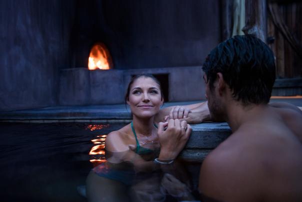 Soak in one of the specialty pools or rent a private bath alongside a piñon-burning beehive fireplace at Ojo Caliente. Photograph courtesy of New Mexico Tourism Department.