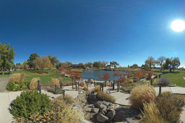 Spend an afternoon under blue skies at Ashley Pond, in Los Alamos.
