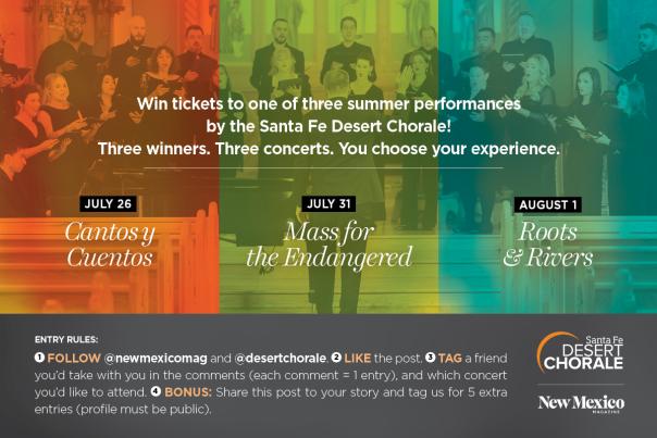 Graphic for instagram giveaway for summer performances.